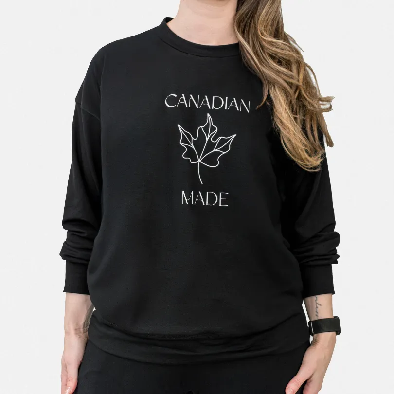 The Canadian-made Fleece Crewneck Sweatshirt sold by Encircled