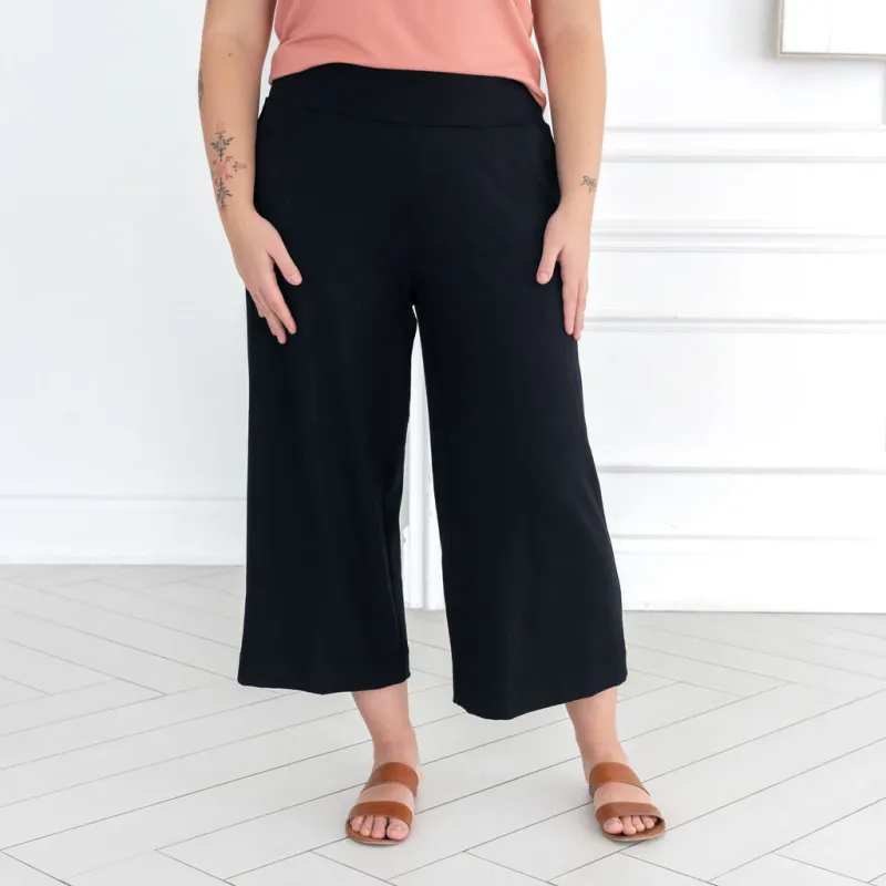 The Dressy Wide Leg Crop Pant sold by Encircled