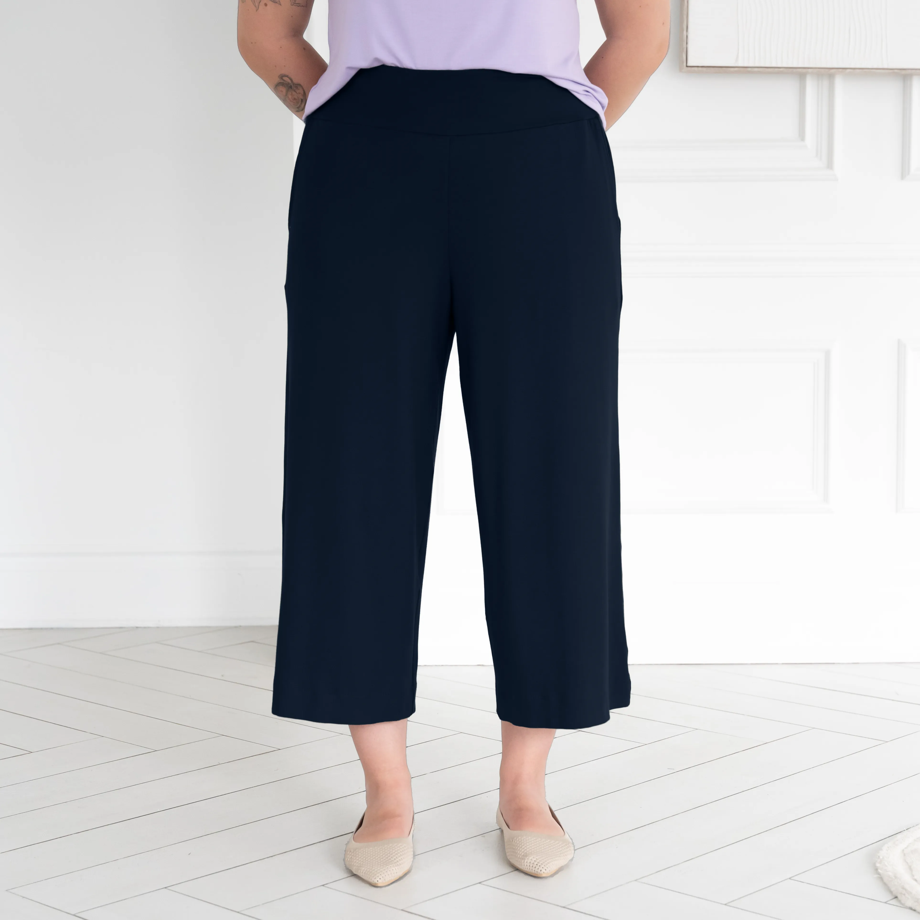The Dressy Wide Leg Crop Pant sold by Encircled product image thumbnail 3
