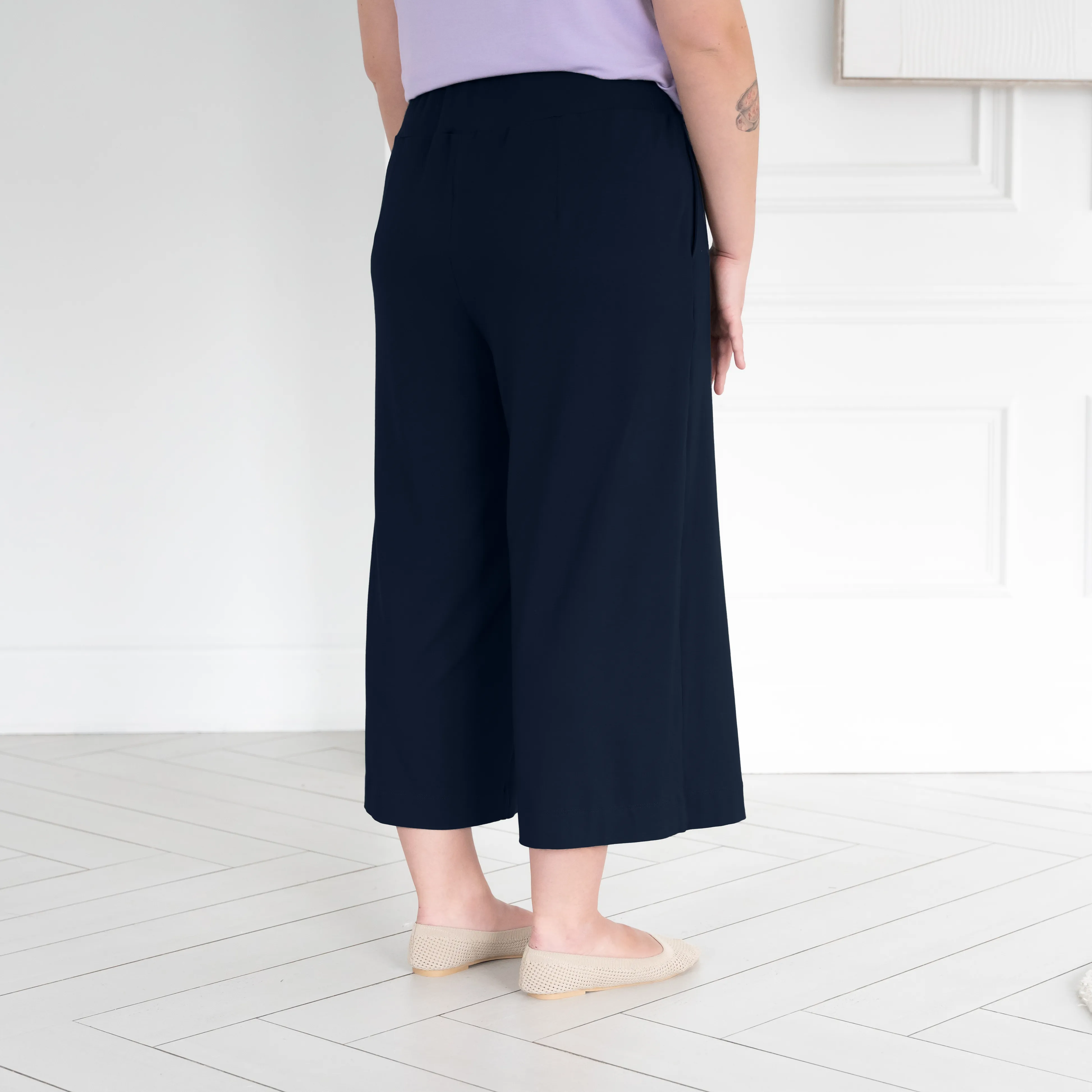 The Dressy Wide Leg Crop Pant sold by Encircled product image thumbnail 4