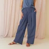 Sample Sale: The Linen-Cotton Wide Leg Pant sold by Encircled