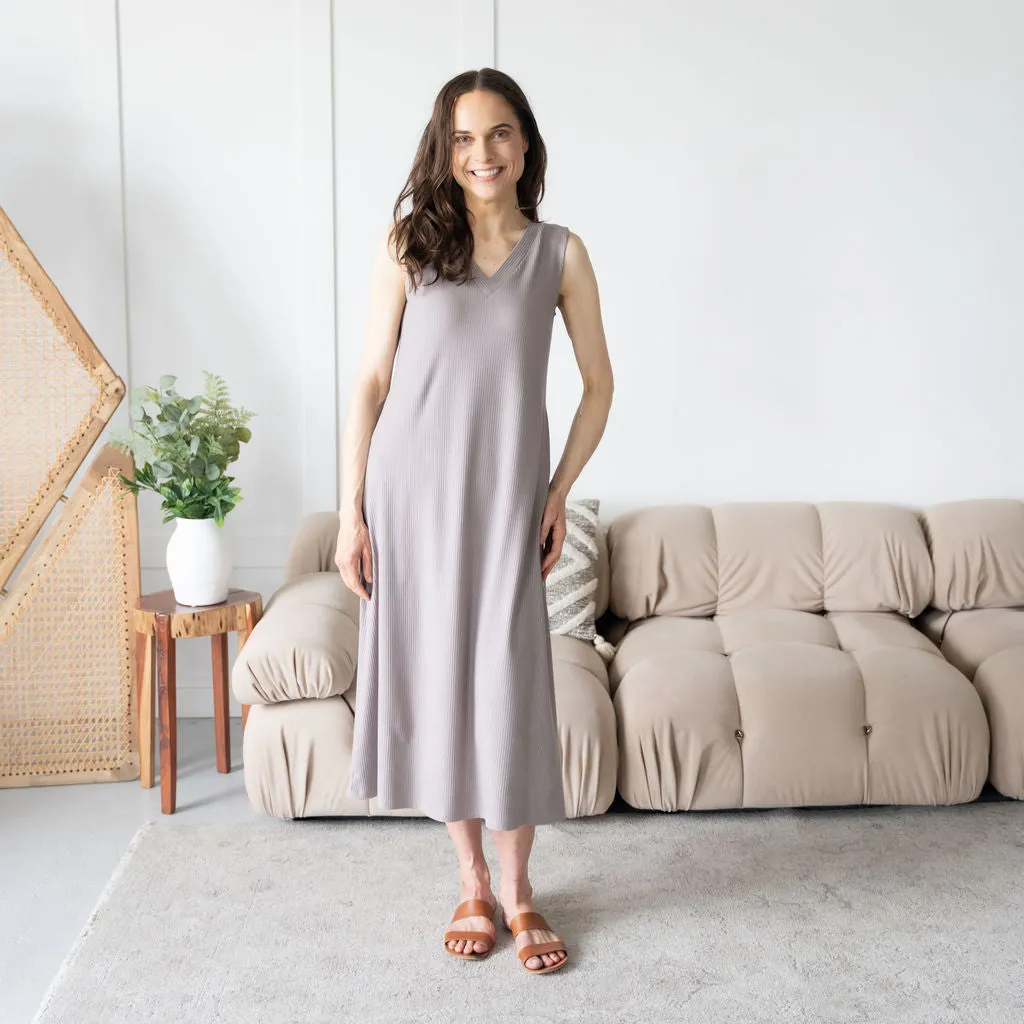 The Reversible Rib Knit Tank Dress sold by Encircled