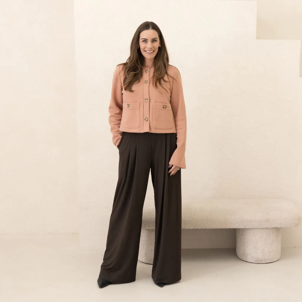 The Tailored Organic Fleece Cardigan sold by Encircled product image thumbnail 2