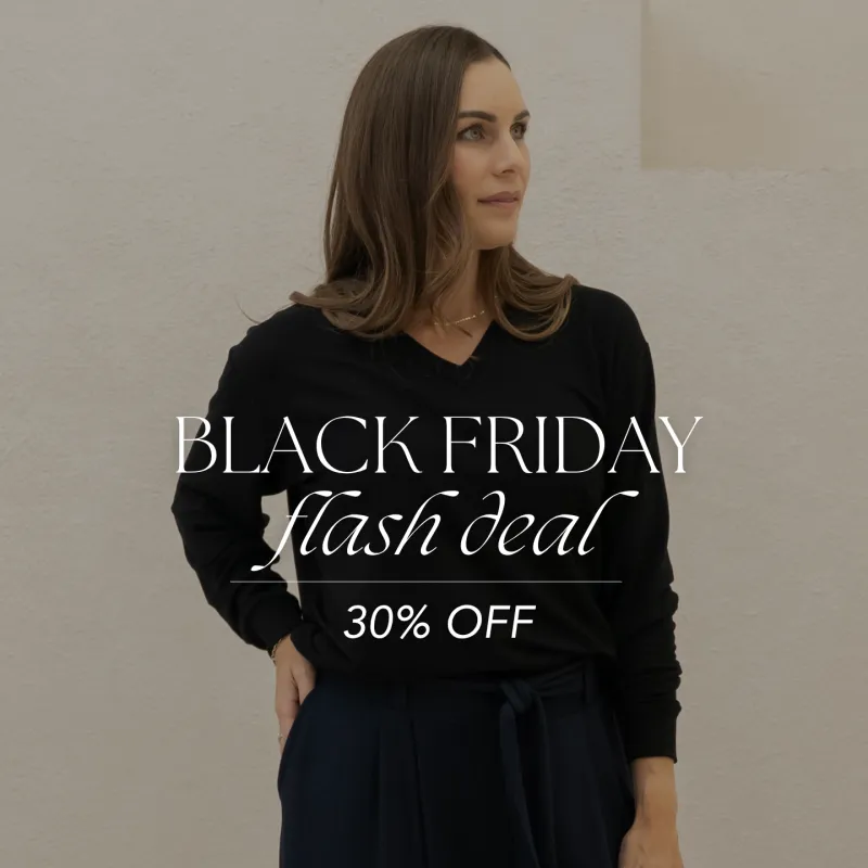 The Bamboo Merino Dressy V-Neck Sweatshirt sold by Encircled