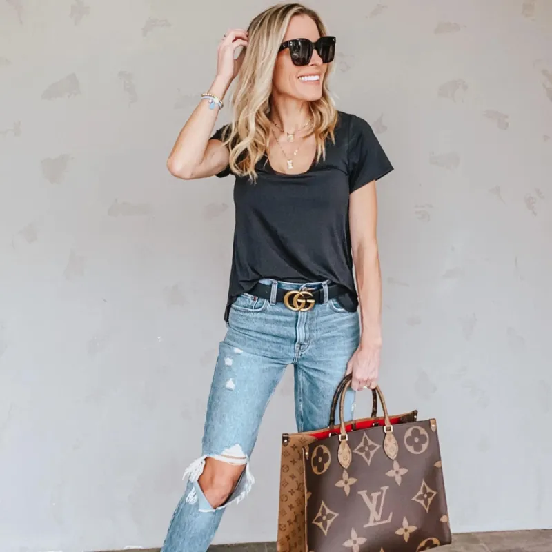 The Flawless Short Sleeve Bra Tee sold by SheBird