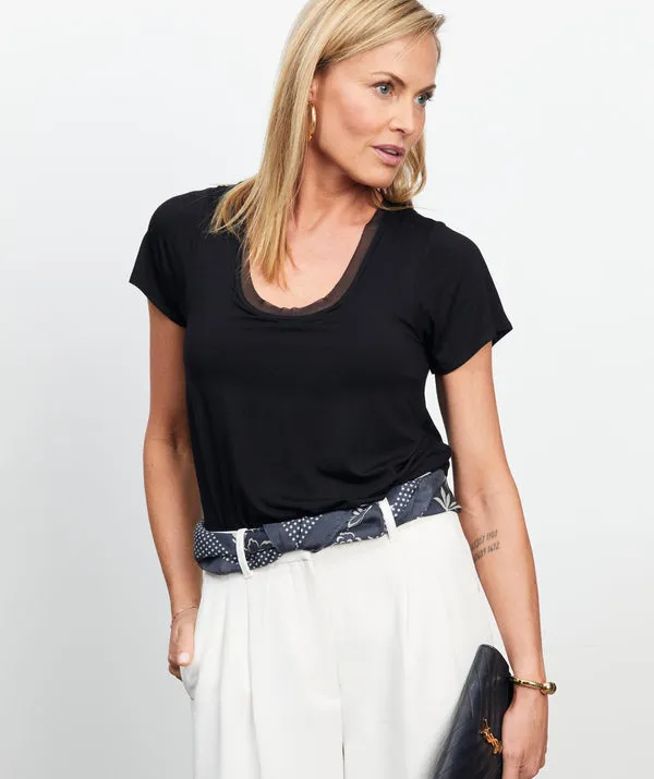 The Flawless Short Sleeve Bra Tee sold by SheBird product image thumbnail 3