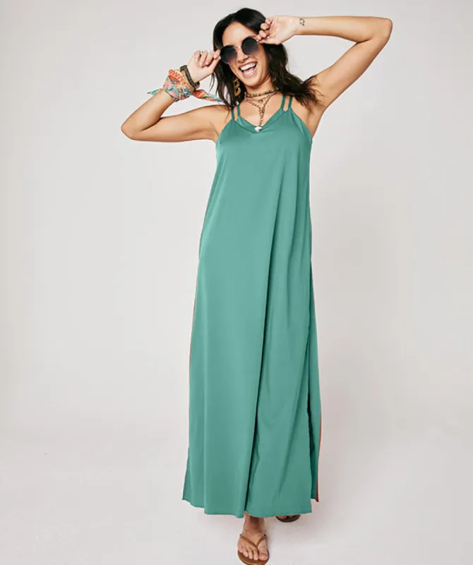The Last Few - The Savannah Strappy Maxi Bra Dress sold by SheBird