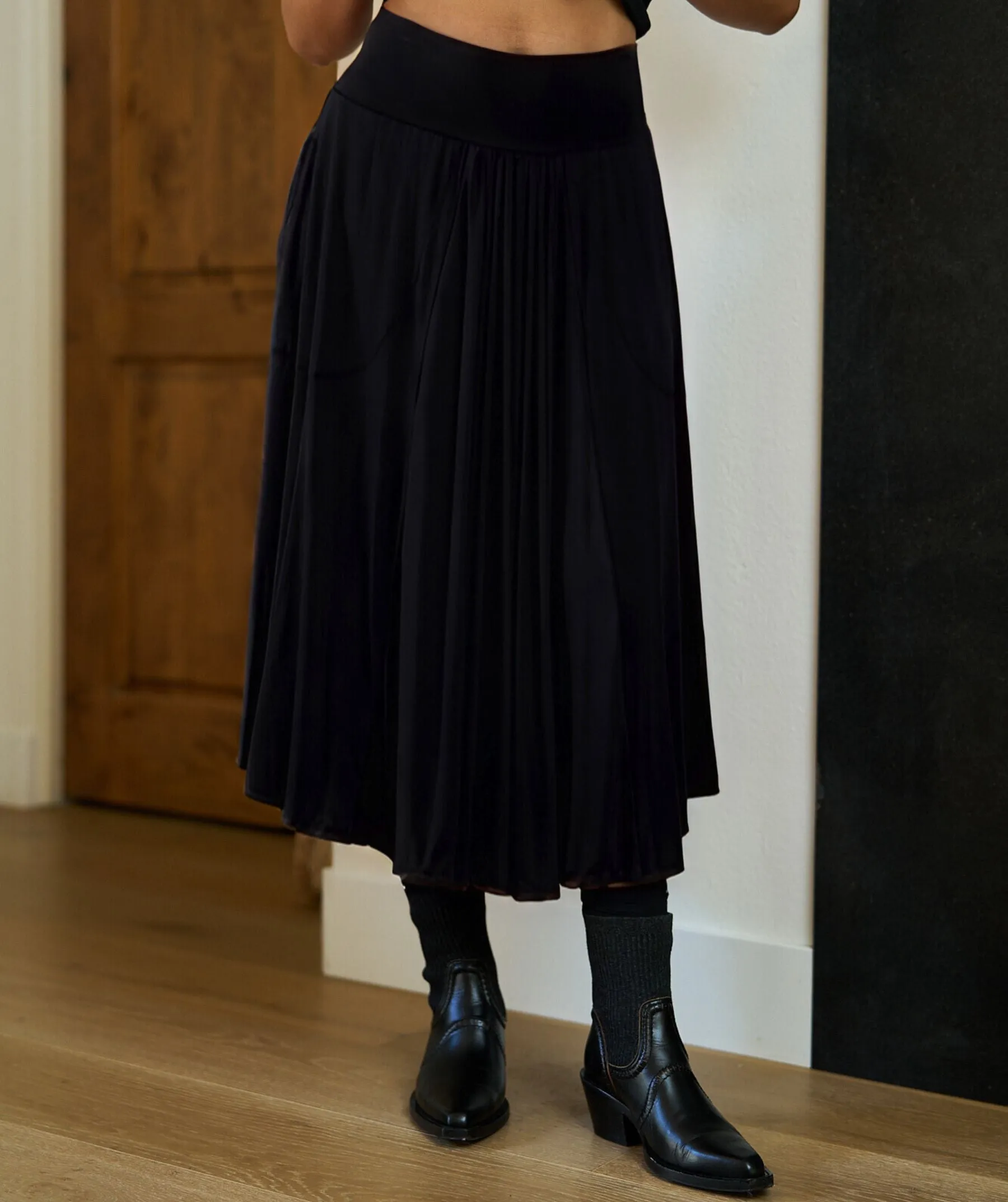 Sierra Shirred Midi Skirt sold by SheBird product image thumbnail 2