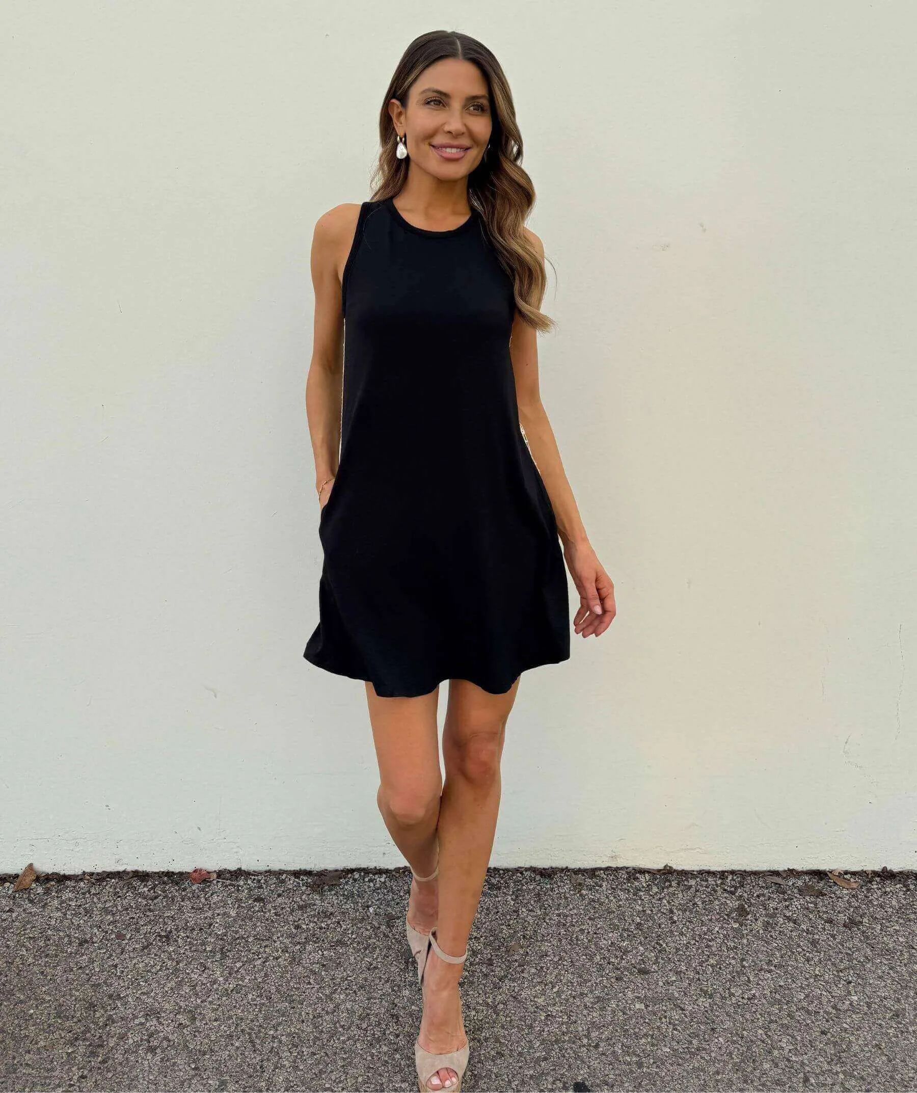 The Tunic Tank Dress with Crochet Lace Accent sold by SheBird product image thumbnail 4