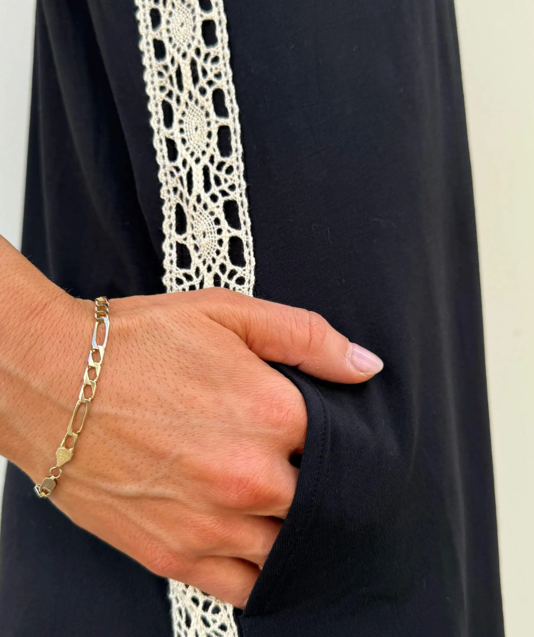 The Tunic Tank Dress with Crochet Lace Accent sold by SheBird product image thumbnail 5