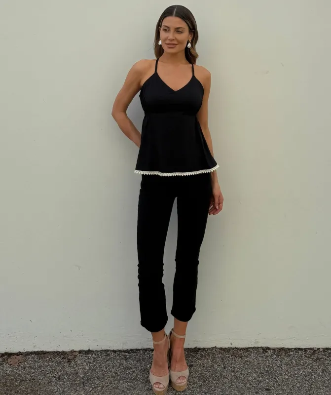 The Strappy V-Neck Bra Top with Trim sold by SheBird