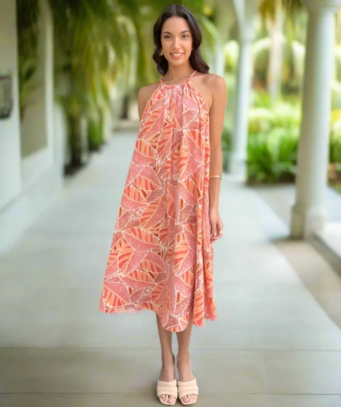 The Sofia Gauze Halter Bra Dress sold by SheBird