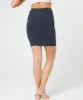 The Luxe Rib Girlfriend Skirt with built-in shorts sold by SheBird