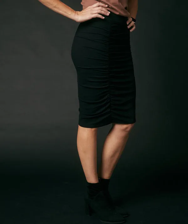 The Ruched Pencil Skirt with built-in shorts sold by SheBird product image thumbnail 5