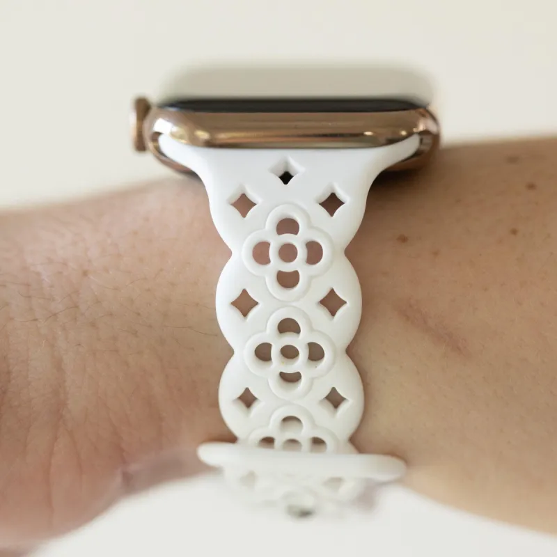 Luna White Apple Watch Band sold by Strawberry Avocados