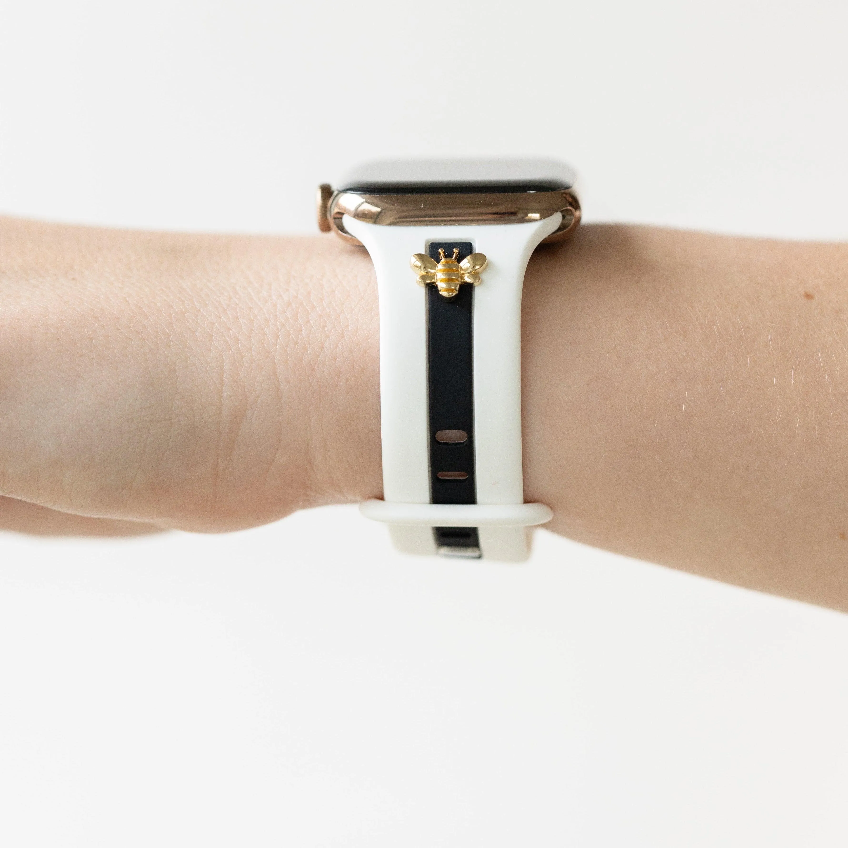 Skye Winter White & Black Night Smart Watch Band sold by Strawberry Avocados