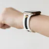 Skye Winter White & Black Night Smart Watch Band sold by Strawberry Avocados