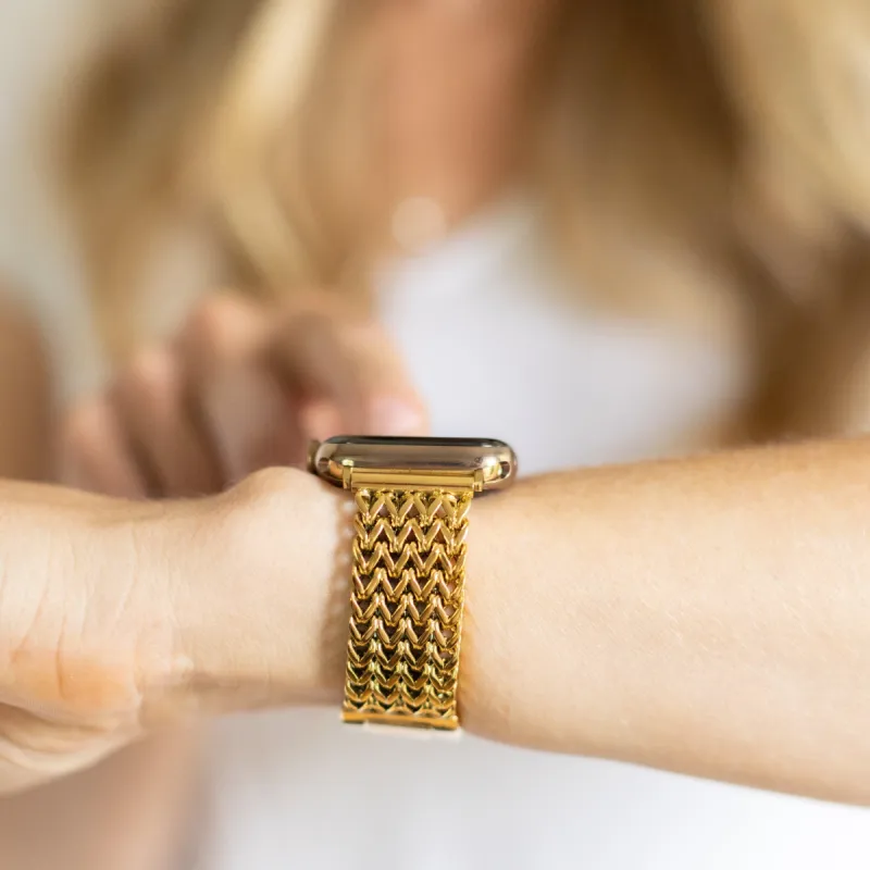Zoe Apple Watch Band Gold sold by Strawberry Avocados