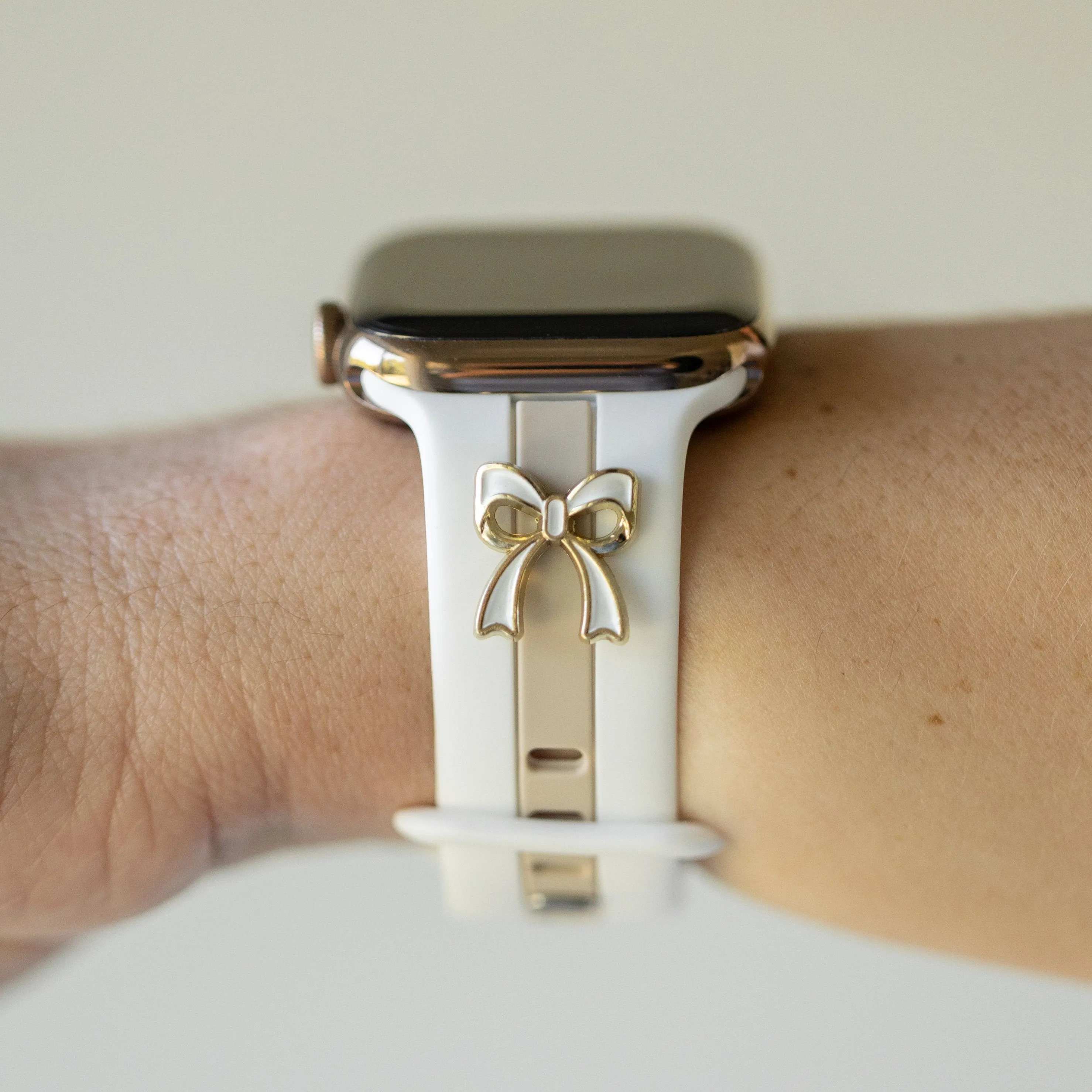 The It Girl White and Nude Sand Smart Watch Band sold by Strawberry Avocados