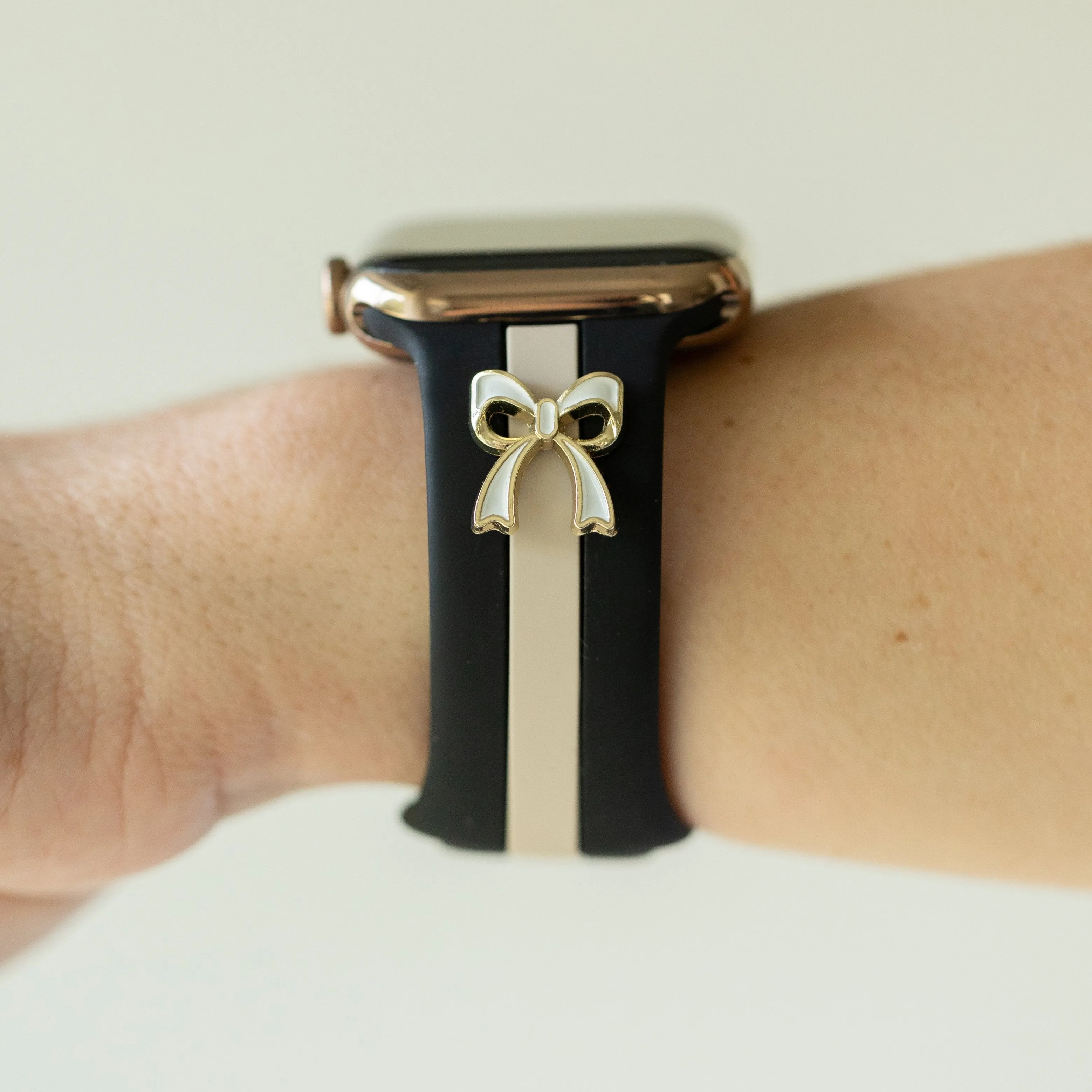 The It Girl Black and Nude Sand Smart Watch Band sold by Strawberry Avocados product image thumbnail 3