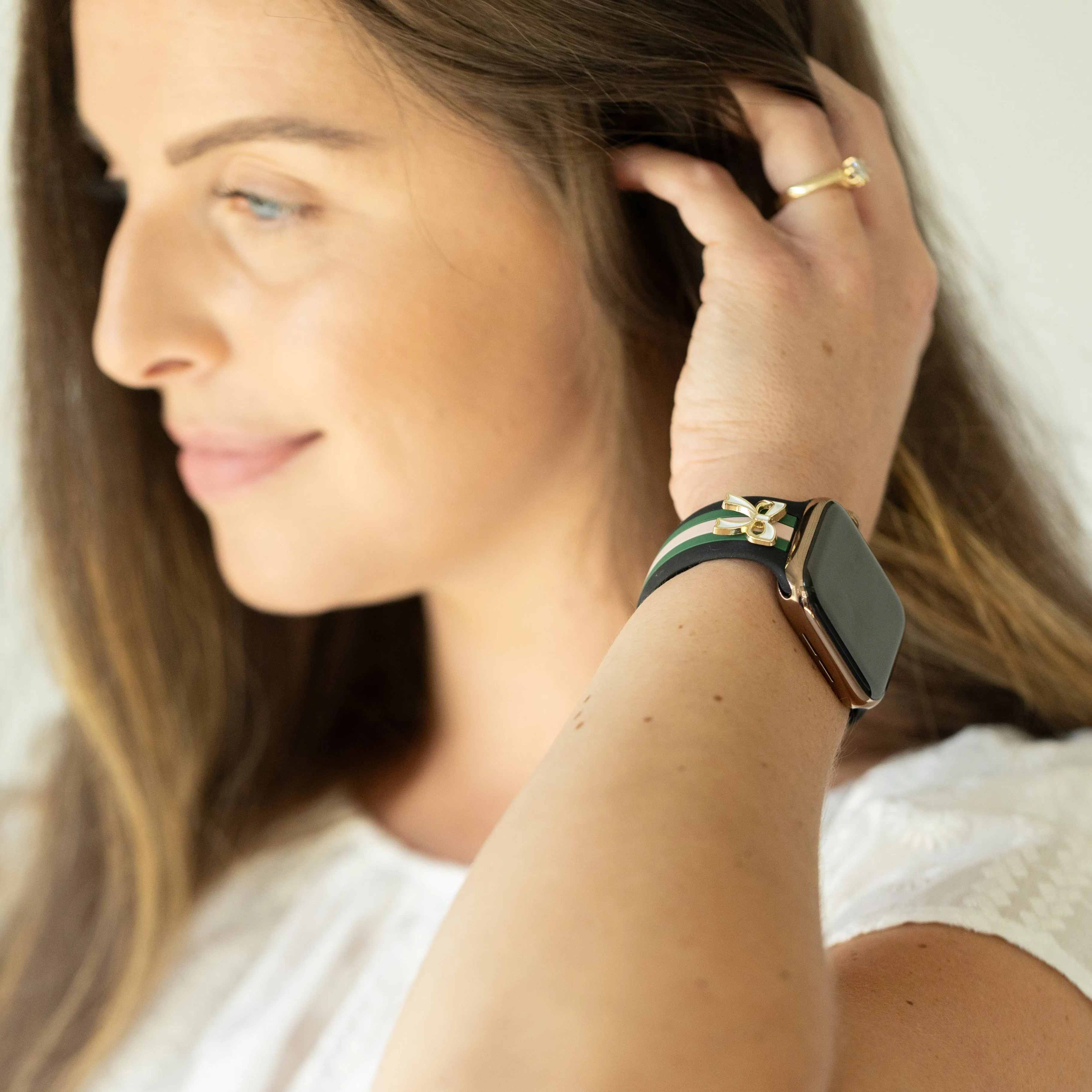 The It Girl Black/Pink/Green Smart Watch Band sold by Strawberry Avocados product image thumbnail 3