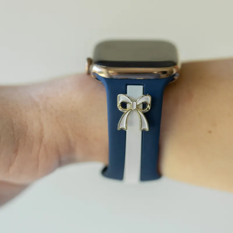 The It Girl Nautical Blue and White Smart Watch Band sold by Strawberry Avocados