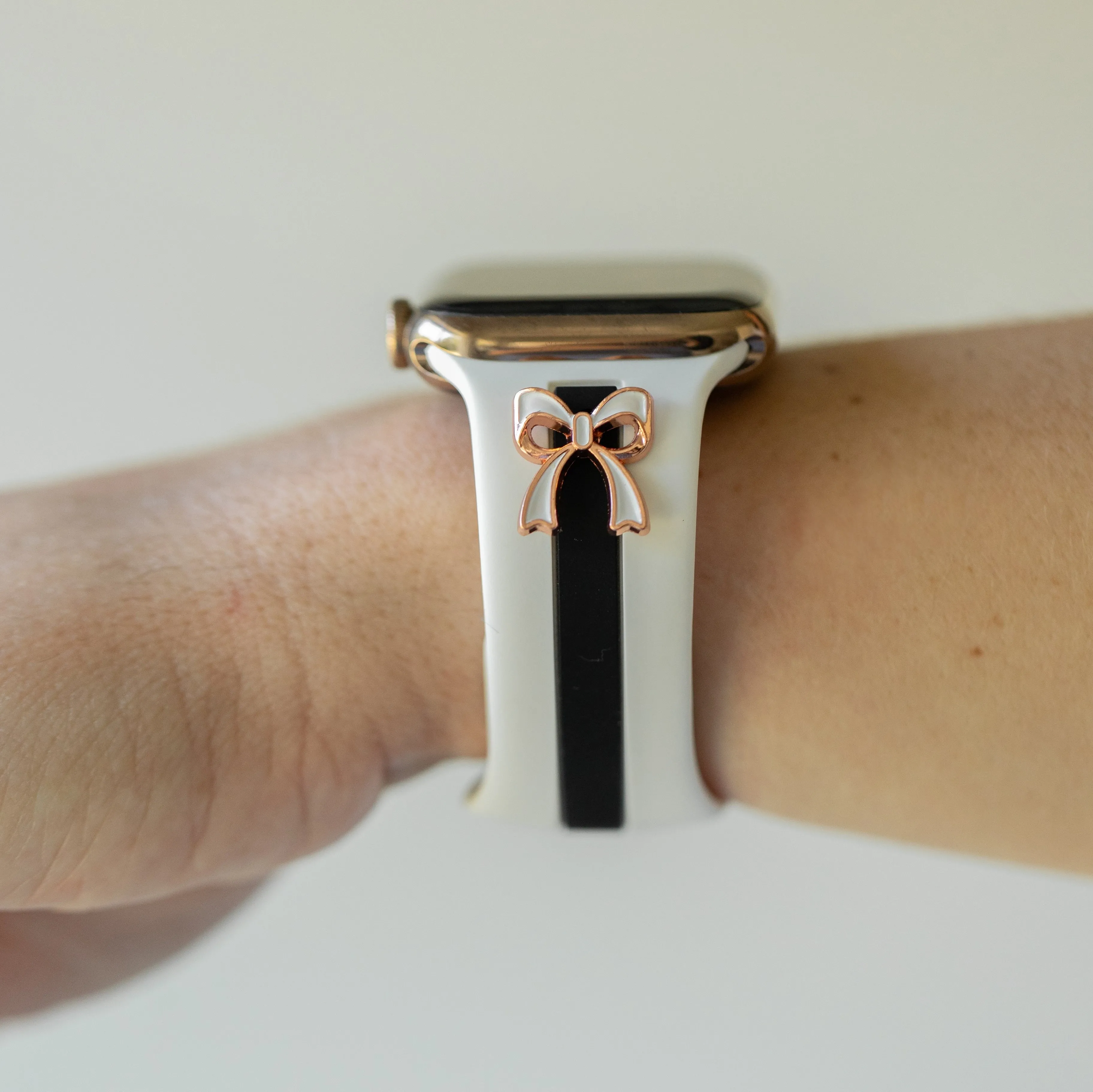 The It Girl Winter White & Black Night Smart Watch Band sold by Strawberry Avocados