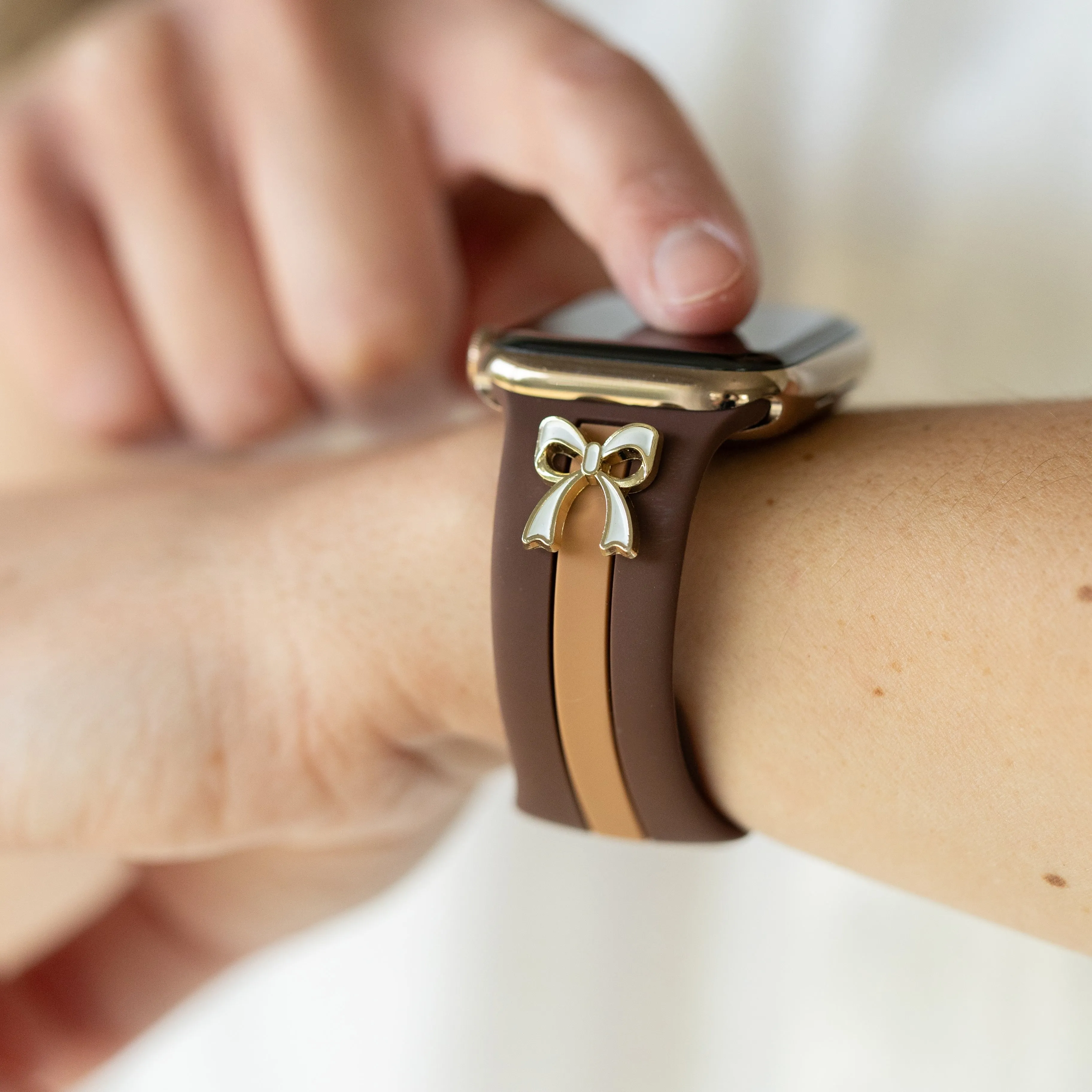 The It Girl Cocoa & Caramel Smart Watch Band sold by Strawberry Avocados