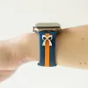 The It Girl Blue & Orange Smart Watch Band sold by Strawberry Avocados