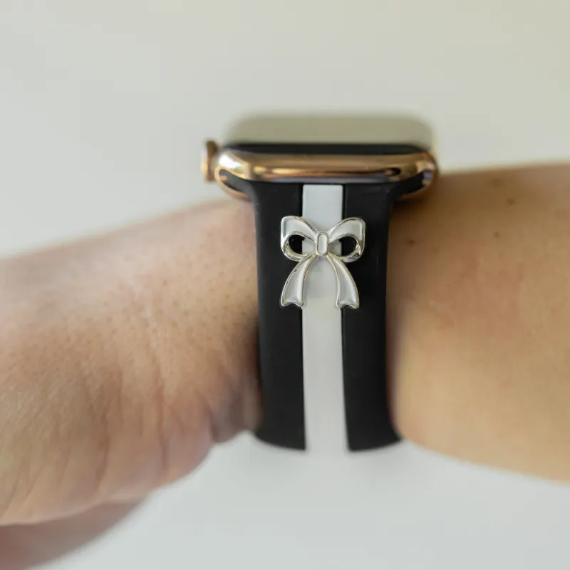 The It Girl Midnight Black & White Smart Watch Band sold by Strawberry Avocados