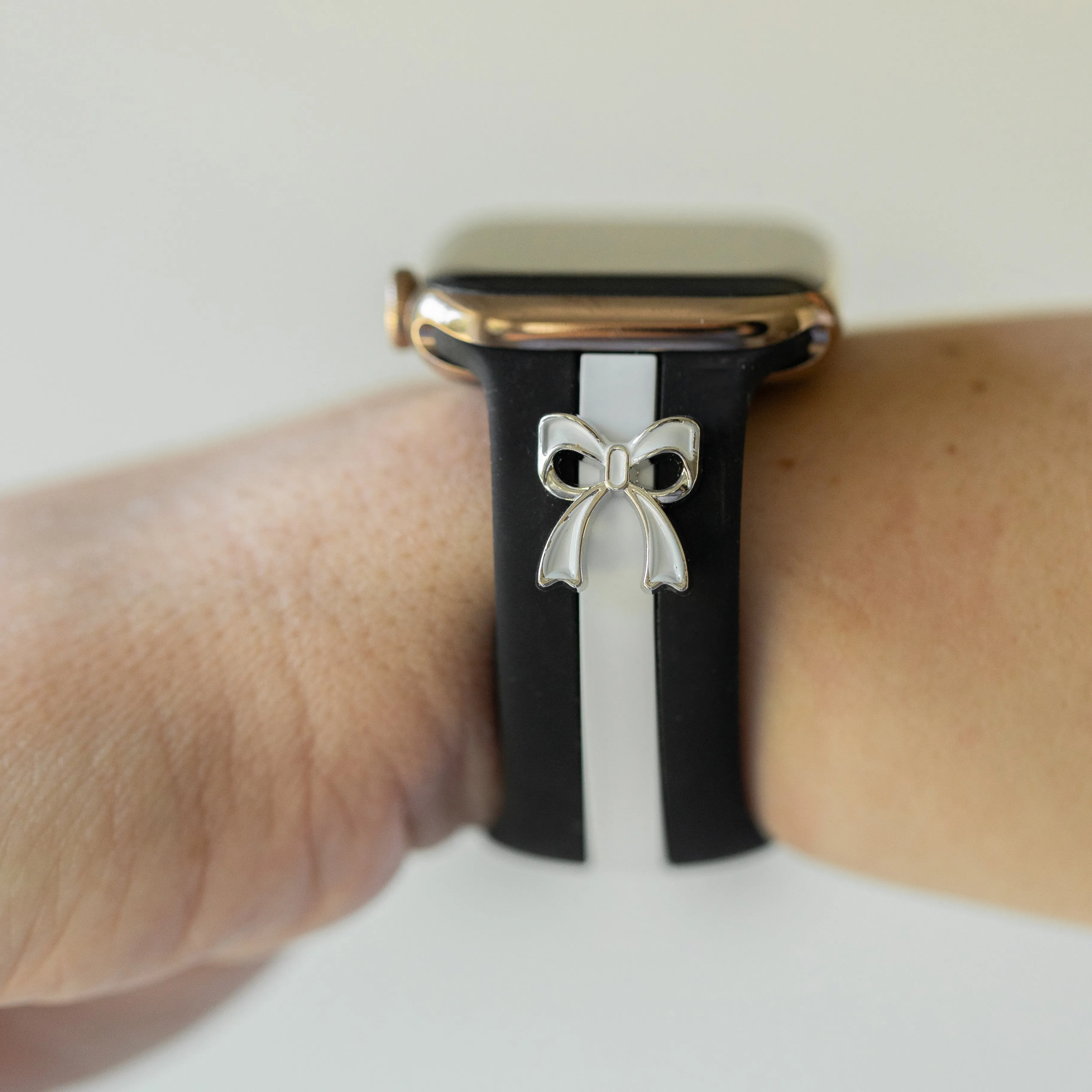 The It Girl Midnight Black & White Smart Watch Band sold by Strawberry Avocados