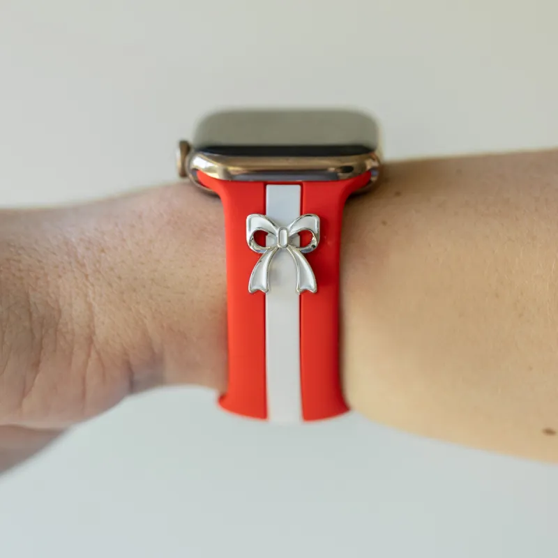 The It Girl Red and White Smart Watch Band sold by Strawberry Avocados