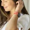 Chasing Butterflies 🦋Red & White Smart Watch Band sold by Strawberry Avocados