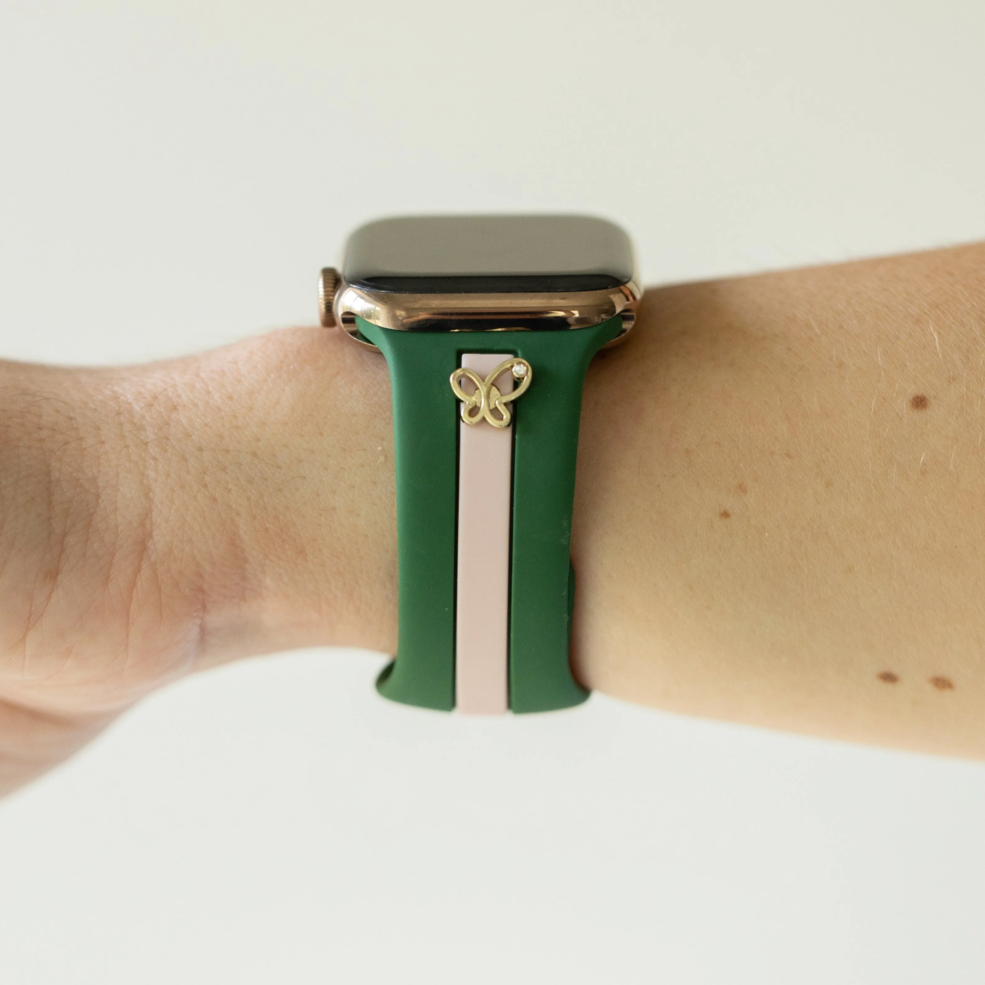 Chasing Butterflies 🦋 Pink and Green Smart Watch Band sold by Strawberry Avocados product image thumbnail 3