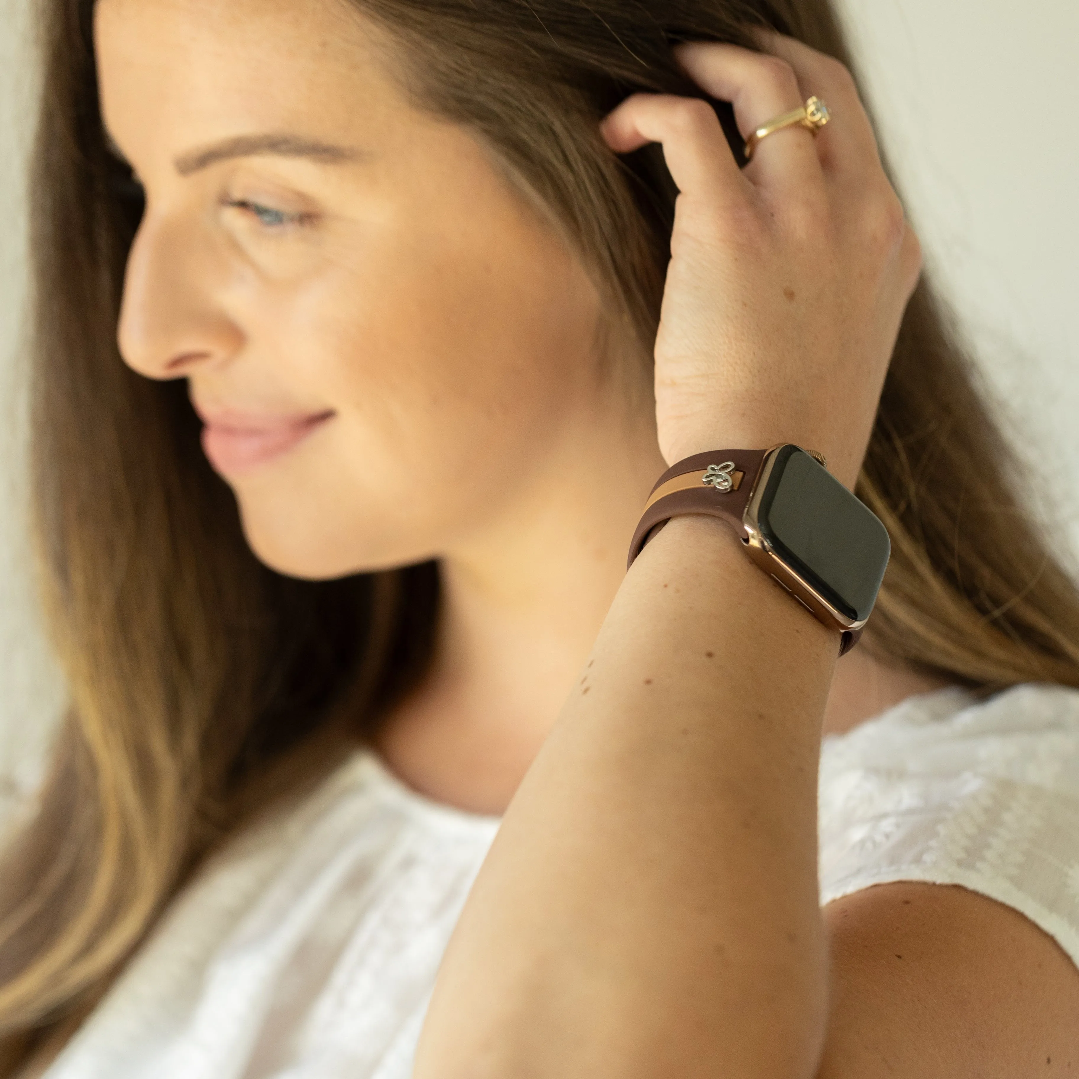 Chasing Butterflies 🦋 Cocoa & Caramel Smart Watch Band sold by Strawberry Avocados product image thumbnail 2