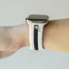 Let's Cause a Racket🏓 Winter White & Black Night Smart Watch Band sold by Strawberry Avocados