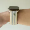 Let's Cause a Racket π Ivory and Gray Smart Watch Band sold by Strawberry Avocados