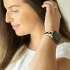Let's Cause a Racket 🏓 Nude Sand and Black Smart Watch Band sold by Strawberry Avocados