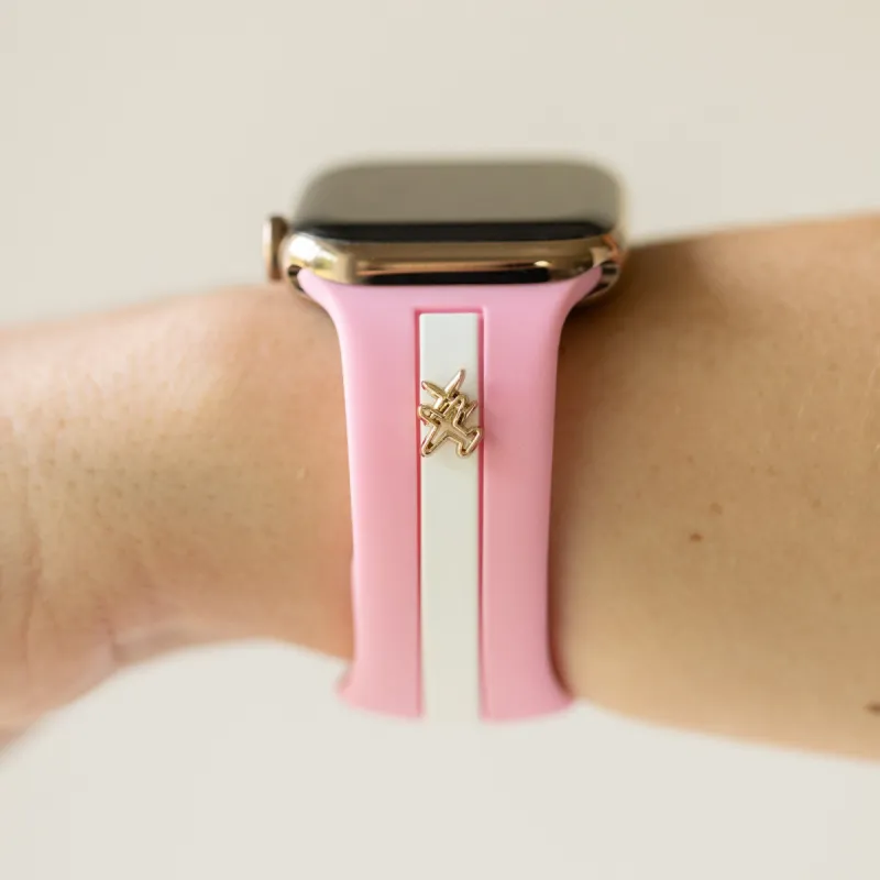 Come Fly With Me✈️ Doll Pink Smart Watch Band sold by Strawberry Avocados