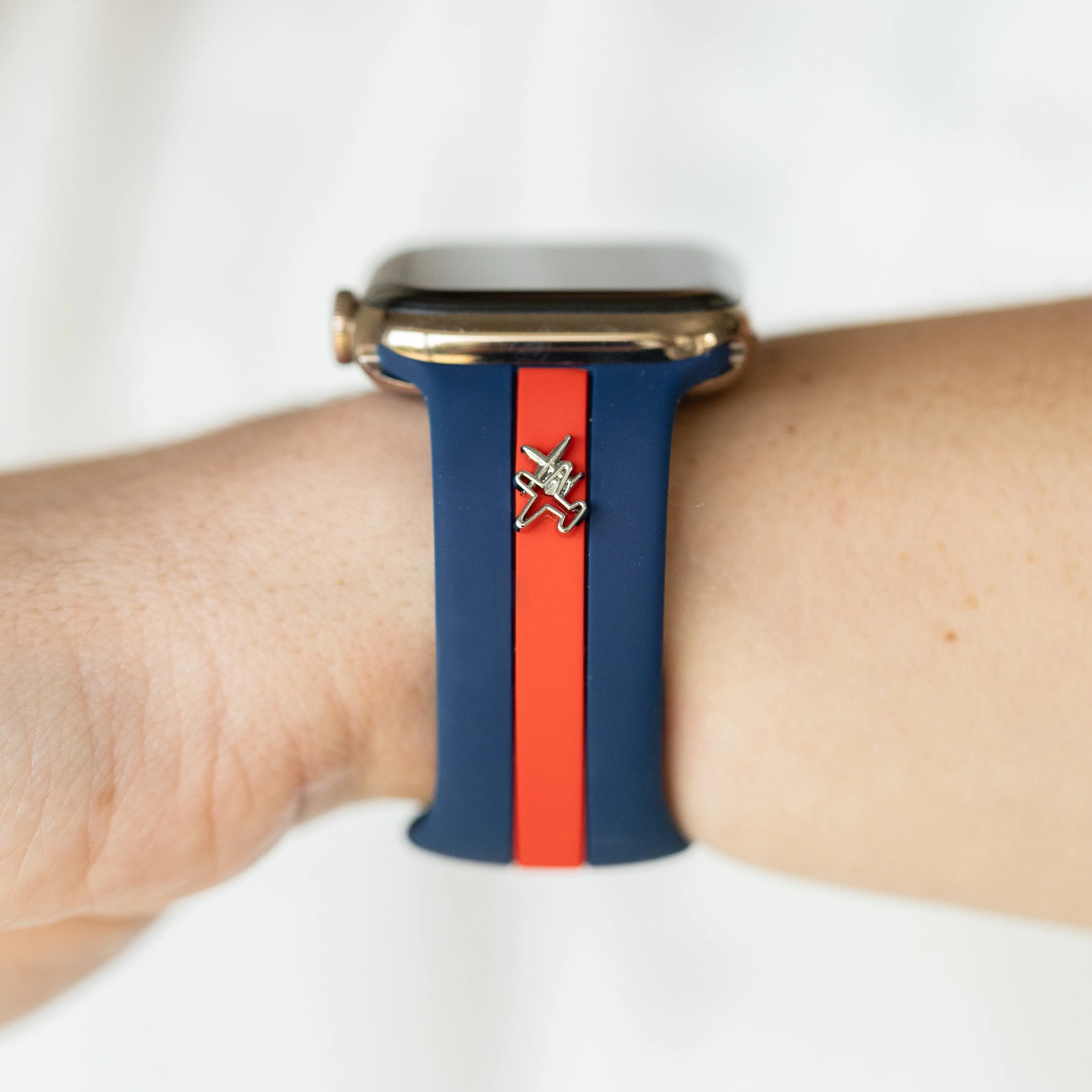 Come Fly With Me✈️Blue & Red Smart Watch Band sold by Strawberry Avocados