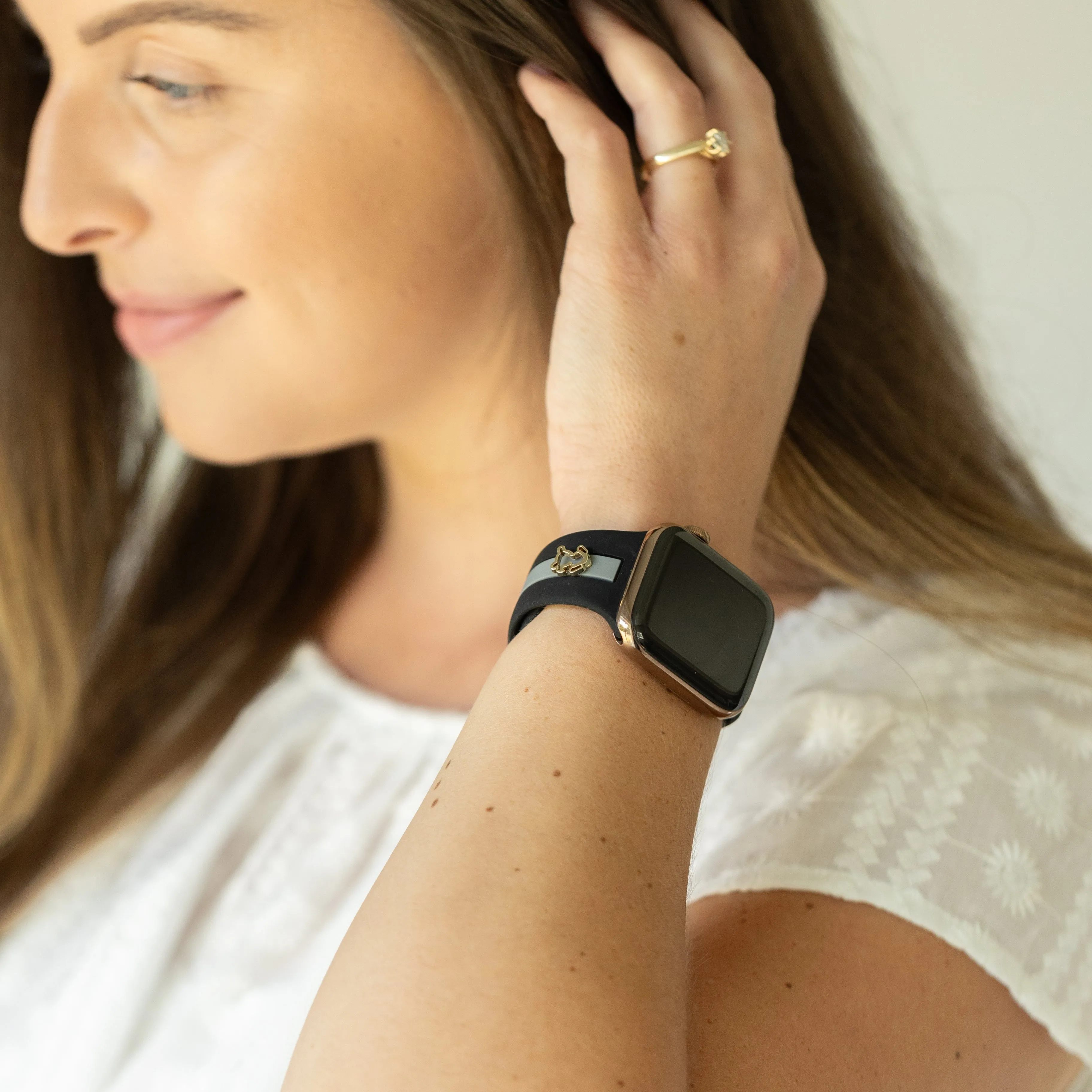 Dog Gone Love🐾 Black & Gray Smart Watch Band sold by Strawberry Avocados product image thumbnail 2