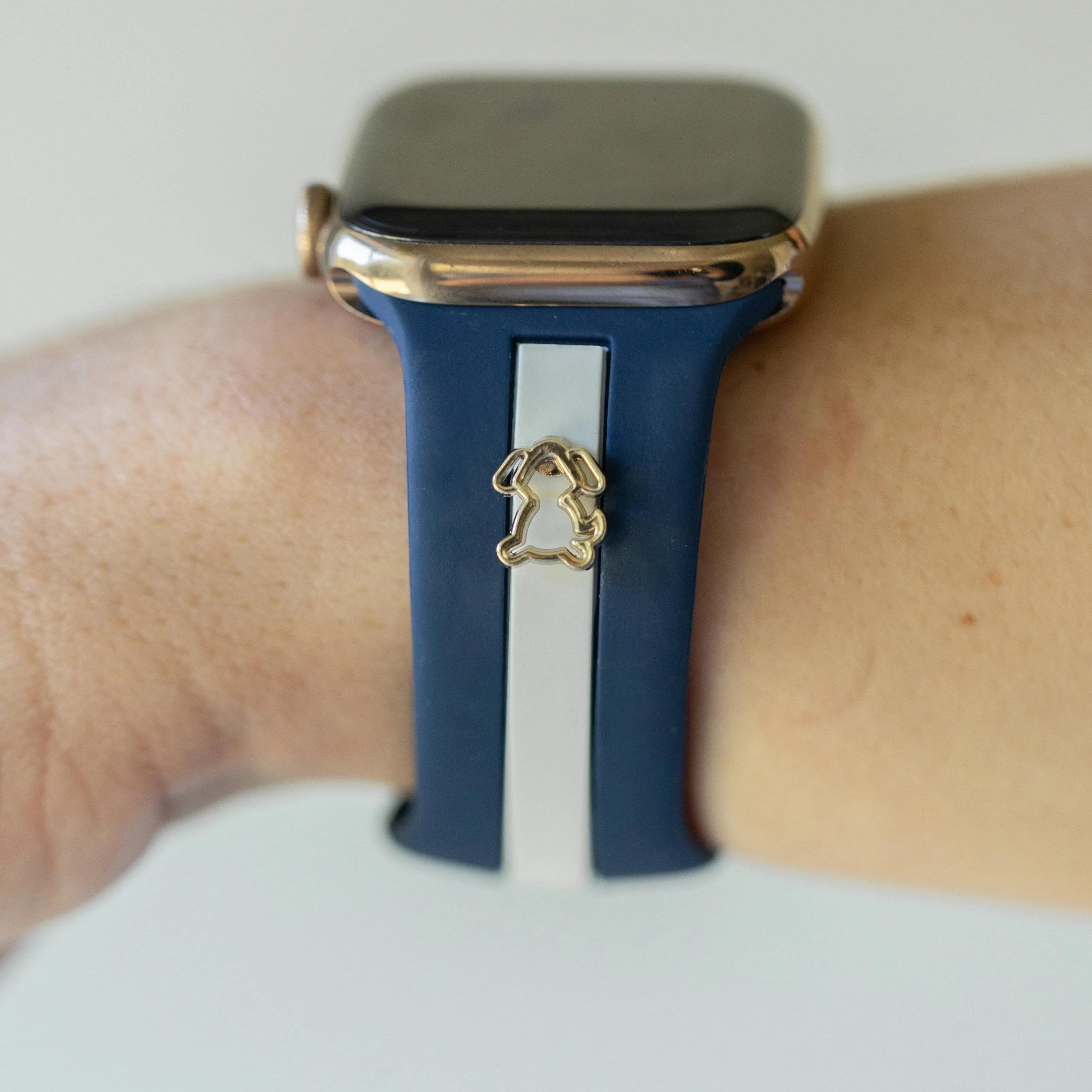 Dog Gone Love🐾Nautical Blue & White Smart Watch Band sold by Strawberry Avocados product image thumbnail 3