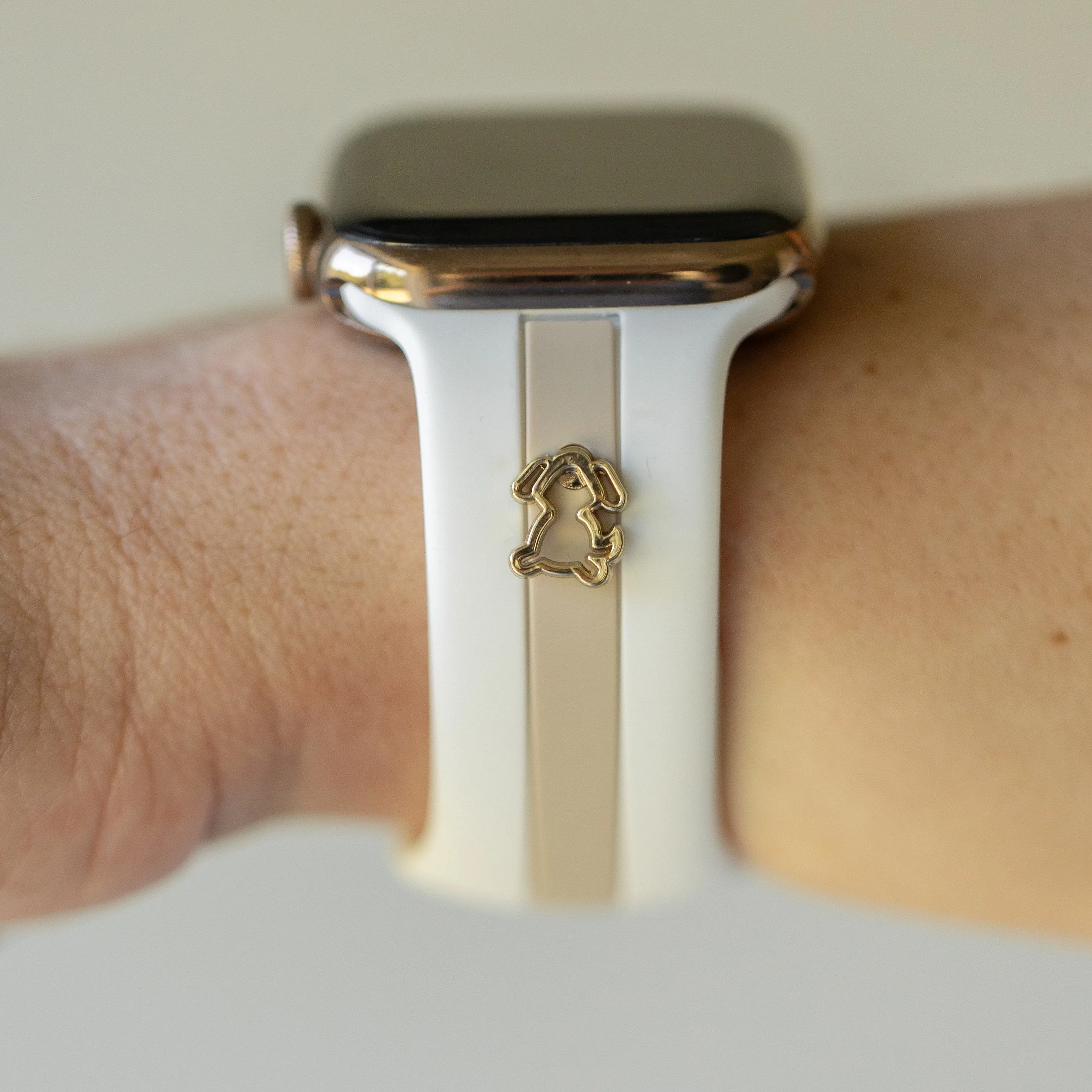 Dog Gone Love🐾 White & Nude Sand Smart Watch Band sold by Strawberry Avocados
