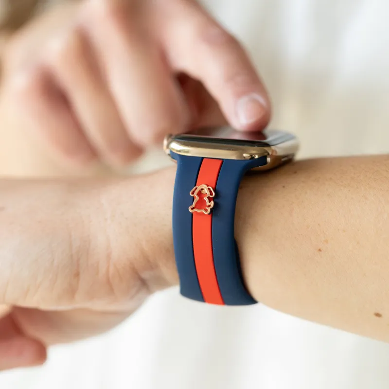 Dog Gone Love🐾 Blue & Red Smart Watch Band sold by Strawberry Avocados
