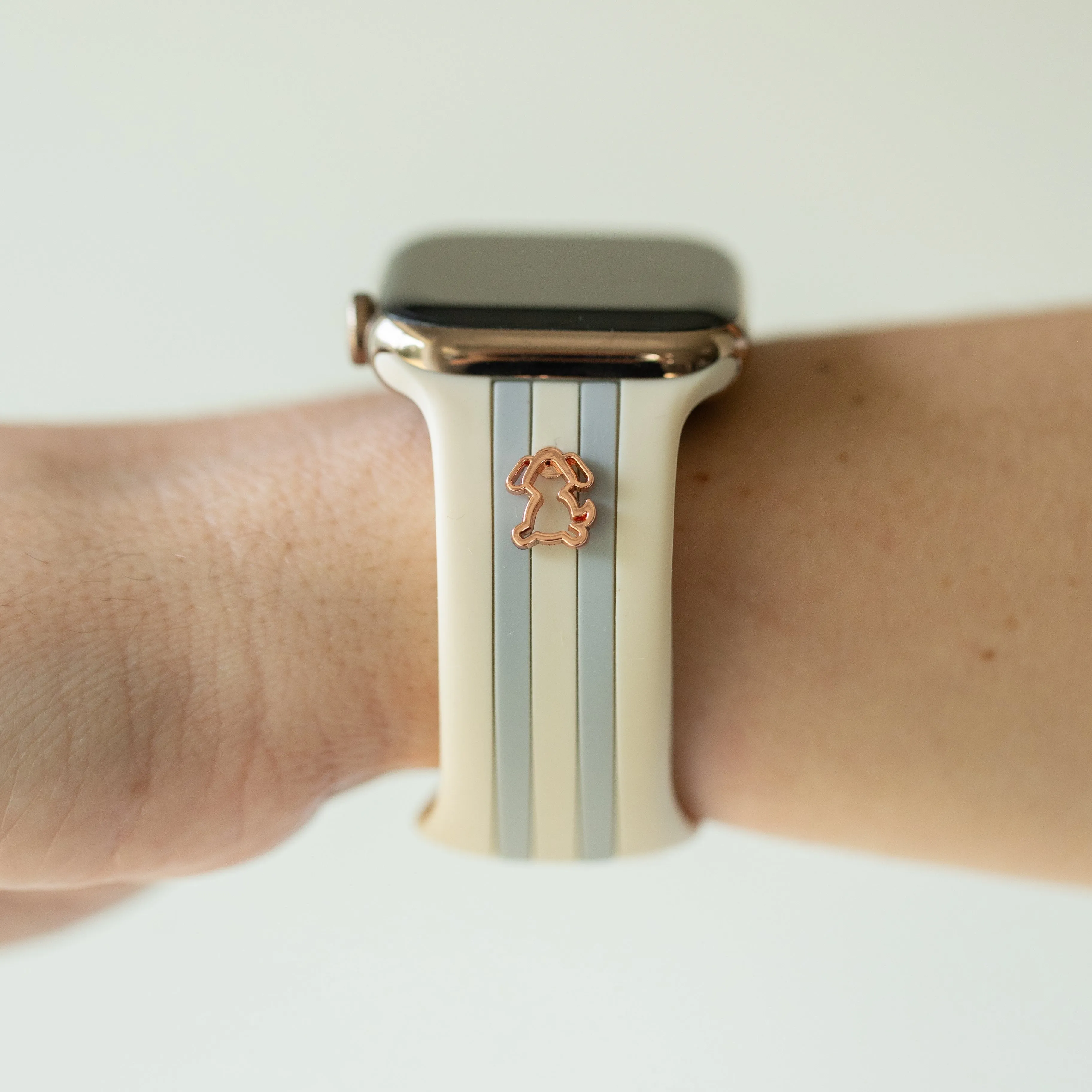 Dog Gone Love🐾 Ivory & Gray Smart Watch Band sold by Strawberry Avocados product image thumbnail 3