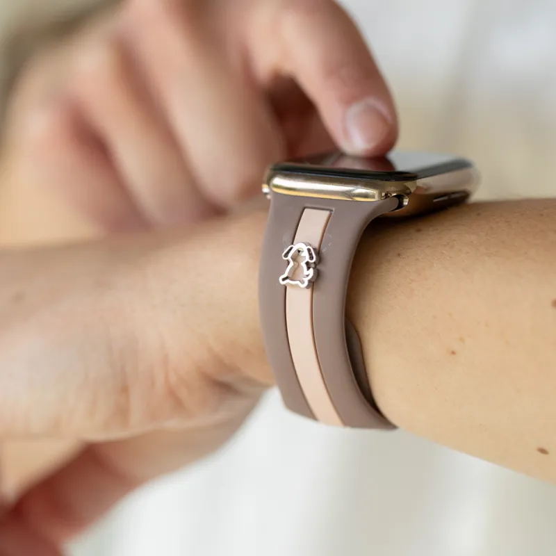 Dog Gone Love🐾 Mauve and Blush Smart Watch Band sold by Strawberry Avocados