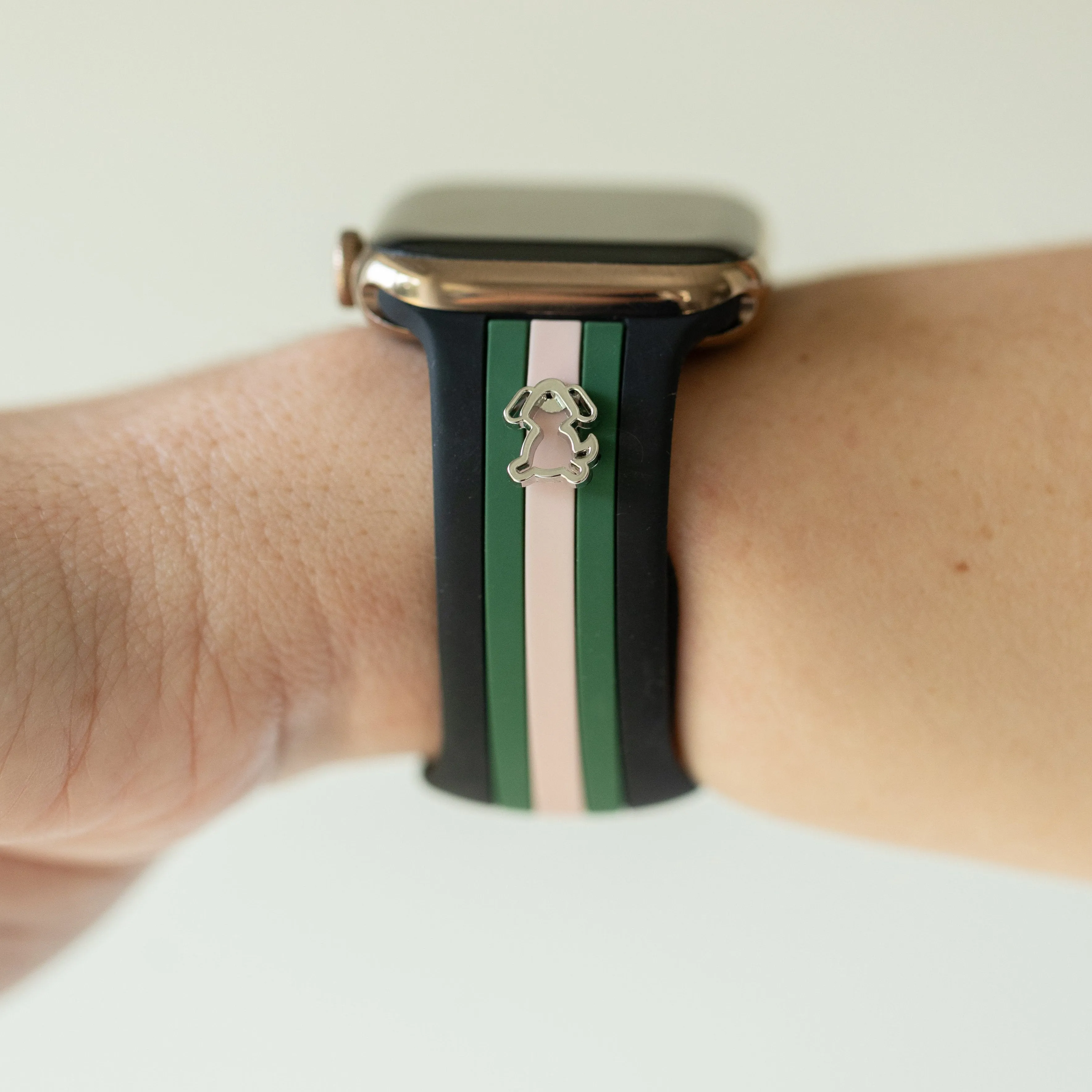 Dog Gone Love🐾 Black/Pink/Green Smart Watch Band sold by Strawberry Avocados product image thumbnail 3