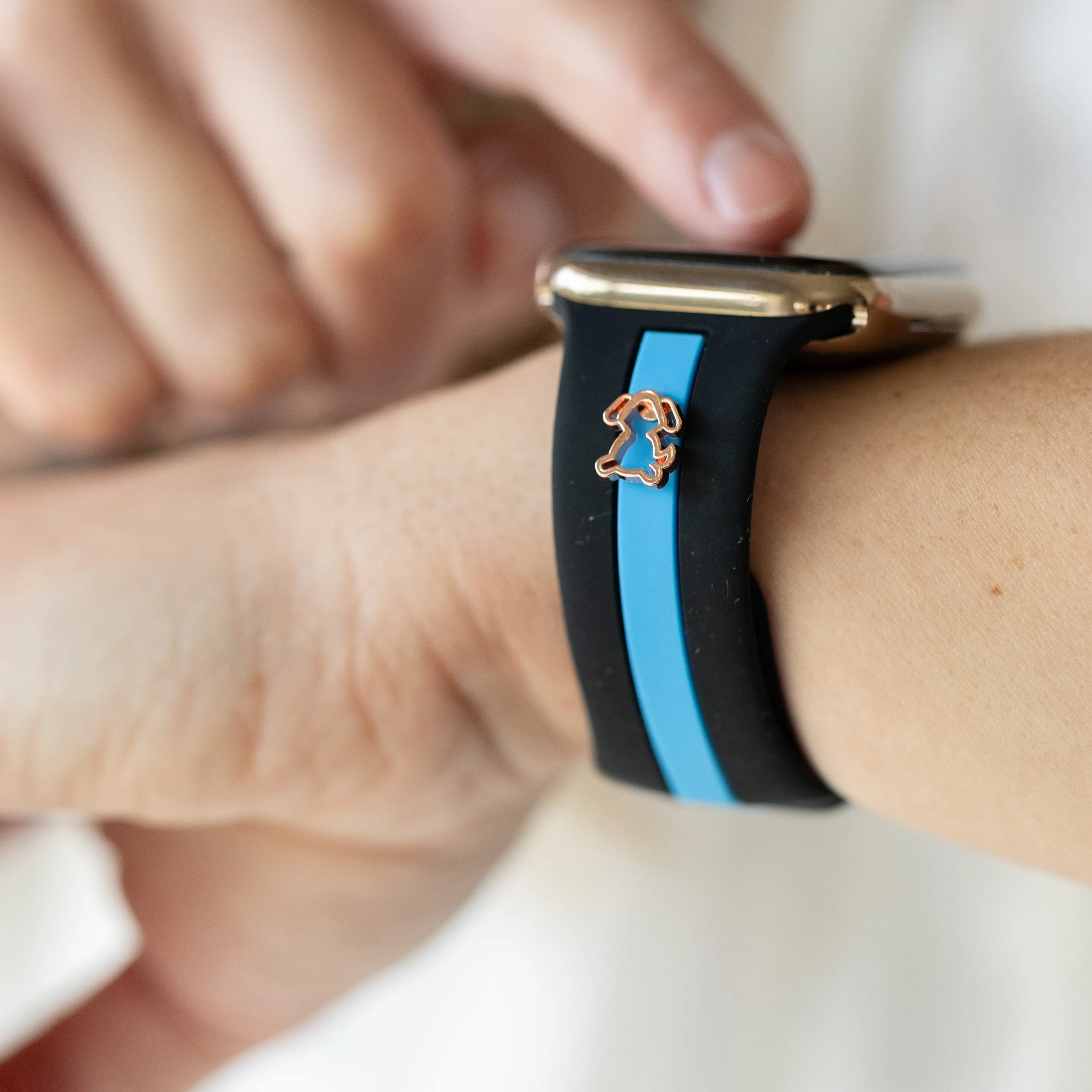 Dog Gone Love🐾 Black & Blue Smart Watch Band sold by Strawberry Avocados