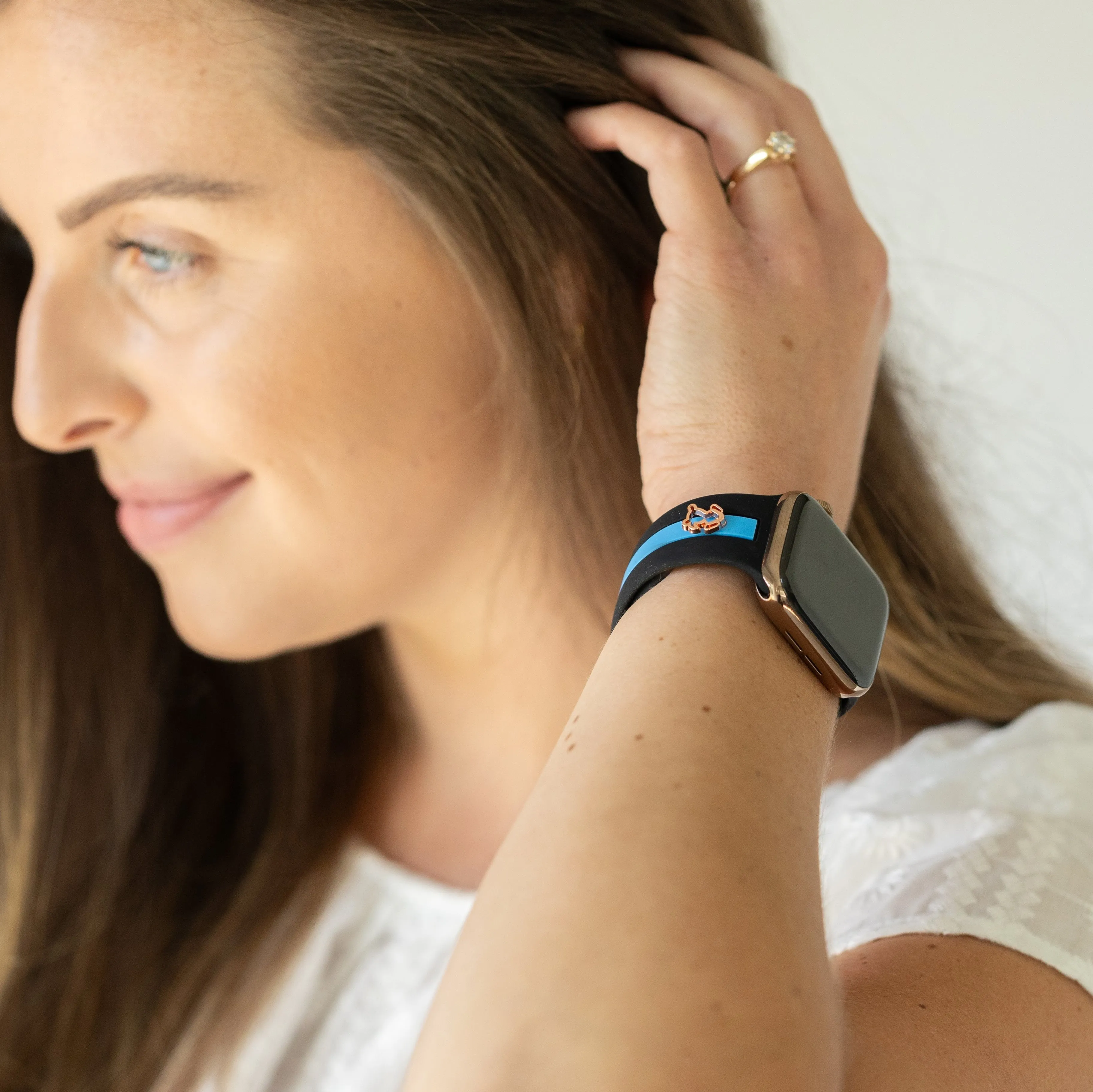 Dog Gone Love🐾 Black & Blue Smart Watch Band sold by Strawberry Avocados product image thumbnail 2