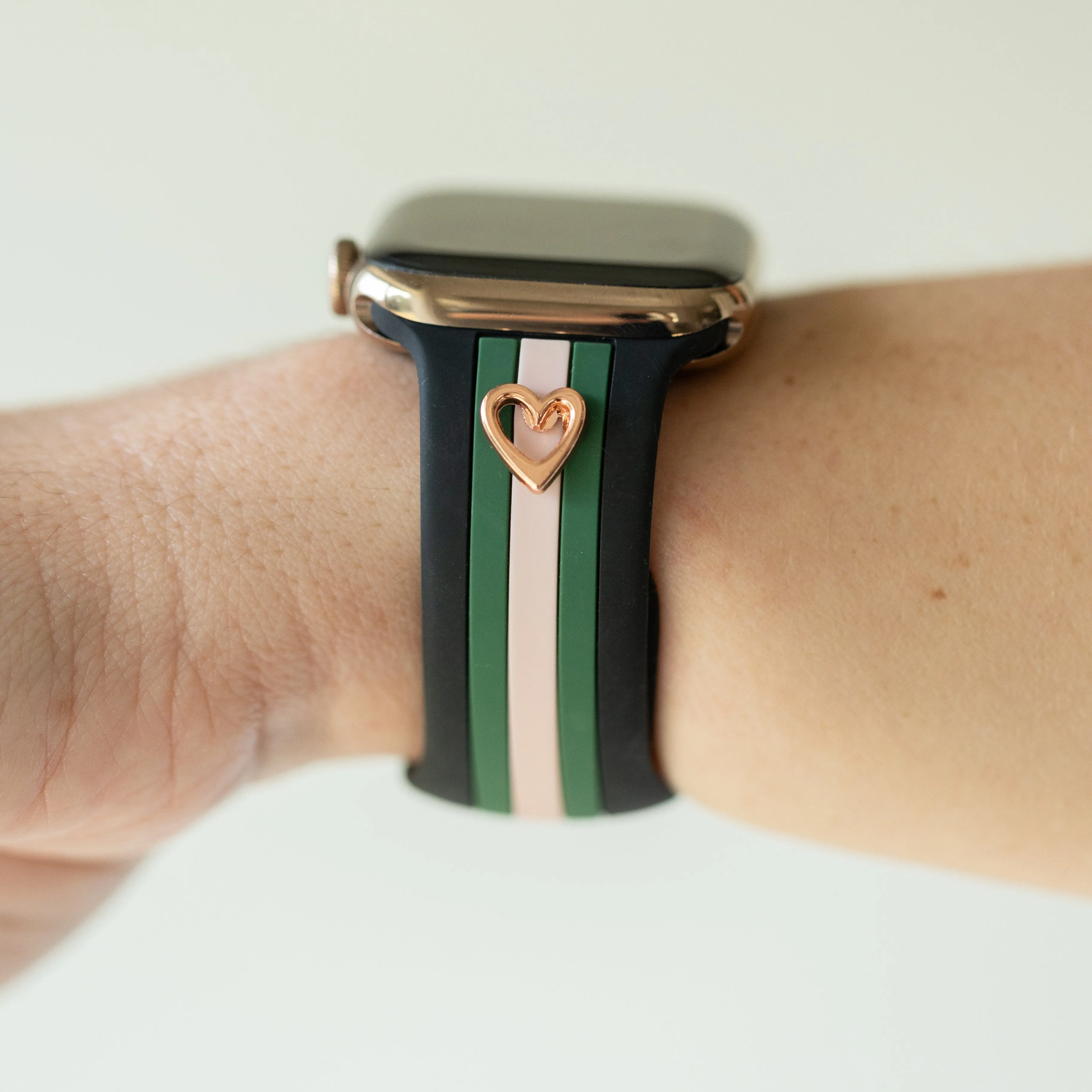 Heart to Love ♡ Black/Pink/Green Smart Watch Band sold by Strawberry Avocados product image thumbnail 3